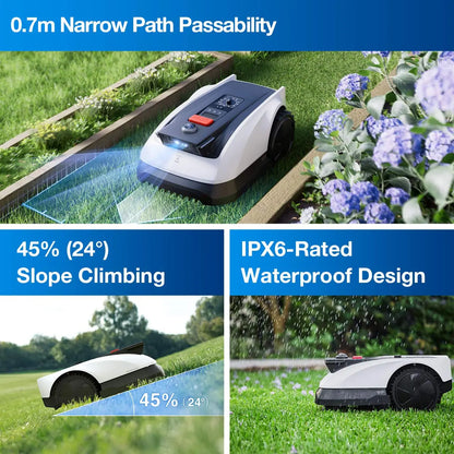GOAT O500 Panorama LiDAR Robotic Lawn Mower (500 m², Obstacle Avoidance, Camera)